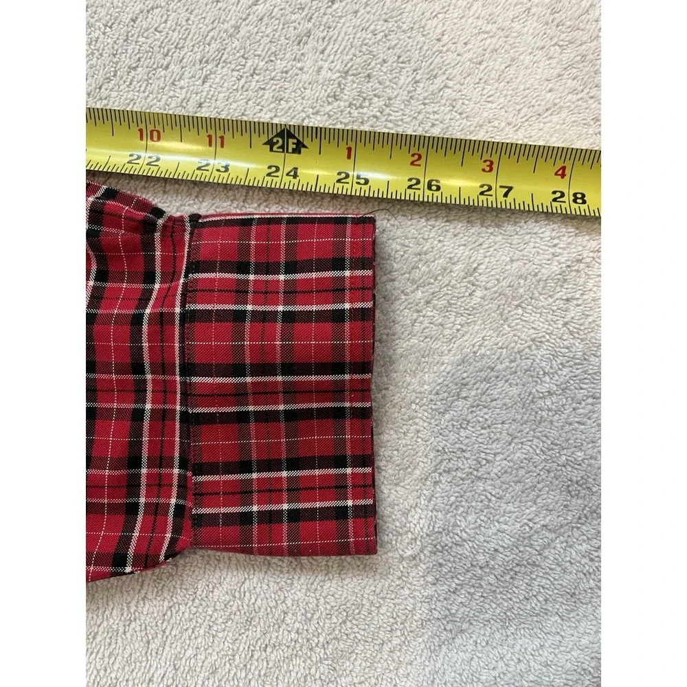Brooks Brothers Regent XL‎ Red Plaid Long Sleeve Oxford Logo 100% Supima Cotton